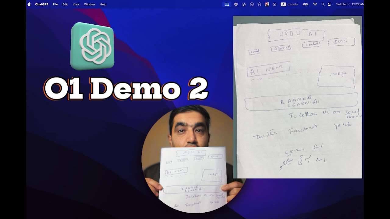 ڈیمو ١ : چھ سیکنڈ میں ویب ڈیزائن کا جادو