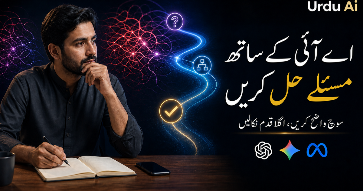 مصنوعی ذہانت کے ساتھ مسائل کیسے حل کریں؟ عملی اردو گائیڈ