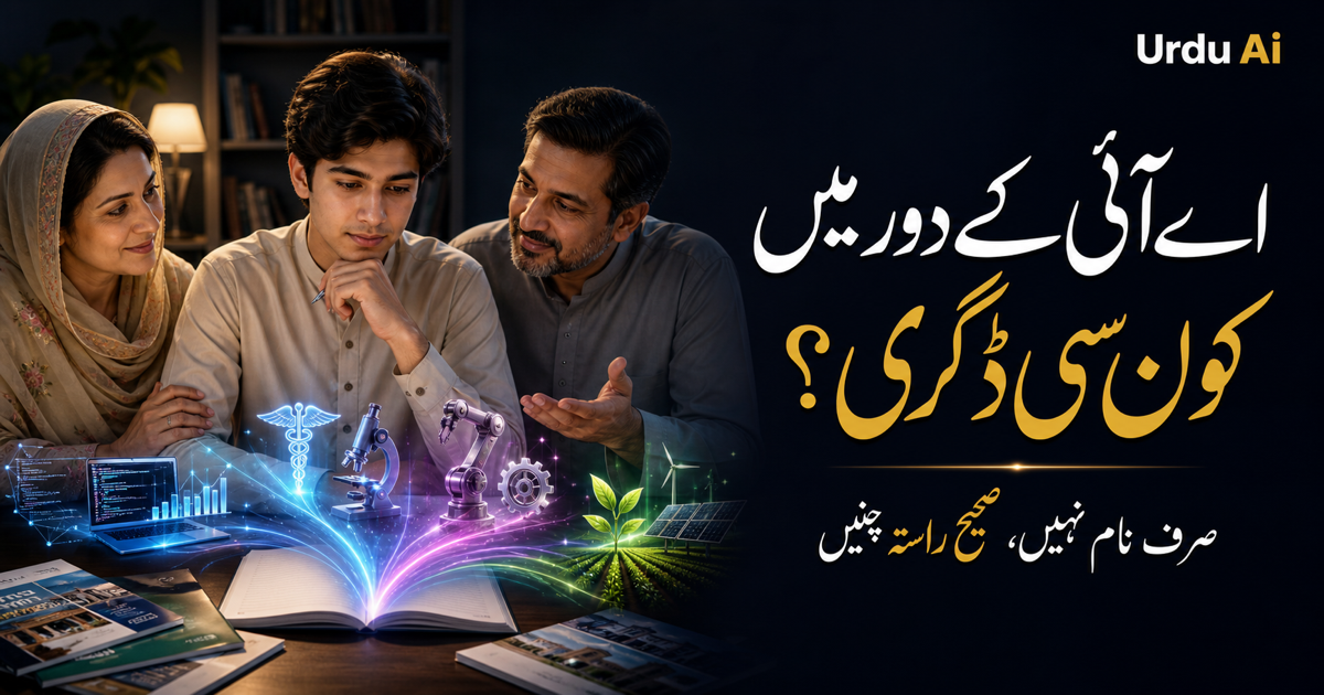 اے آئی کے دور میں کون سی ڈگری کریں؟ پاکستانی طلبہ کی گائیڈ